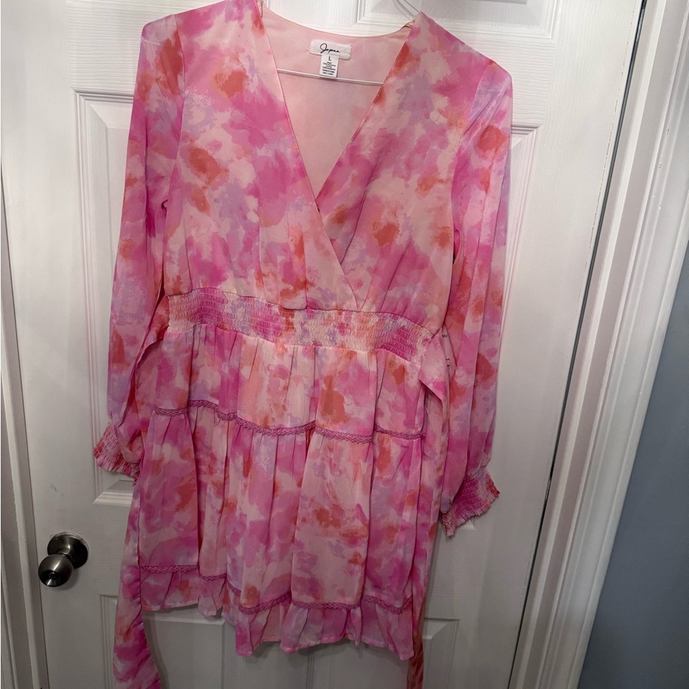 Pink Floral Women's Dress